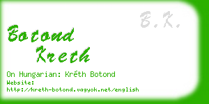 botond kreth business card
